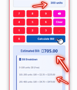 Bill breakdown - see TNEB bill amount